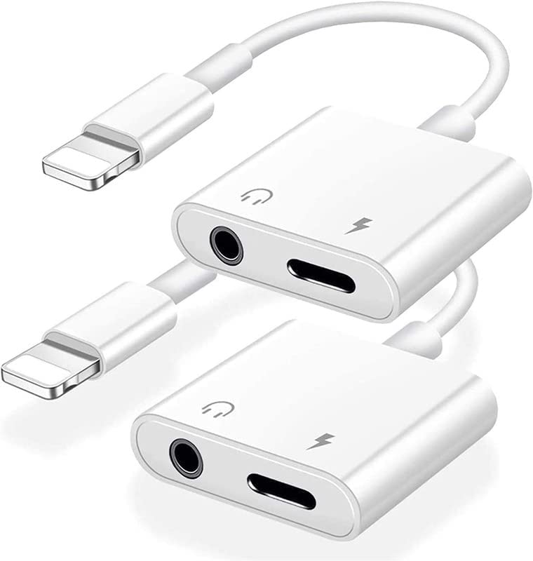 2 Pack - Nimizo 2 in 1  3.5mm AUX Audio + Charger Splitter