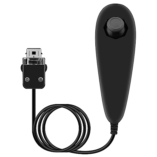 NC Nunchuck Controller Joystick Gamepad Replacement for wii Nunchuck Controller - Black