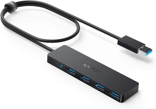 Anker 4-Port USB 3.0 Hub Ultra-Slim Data USB Hub with 2 ft Extended Cable