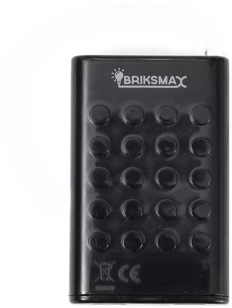 BRIKSMAX Block Type Large Battery Box for DIY Lego/Moc Lighting (AAA Battery)