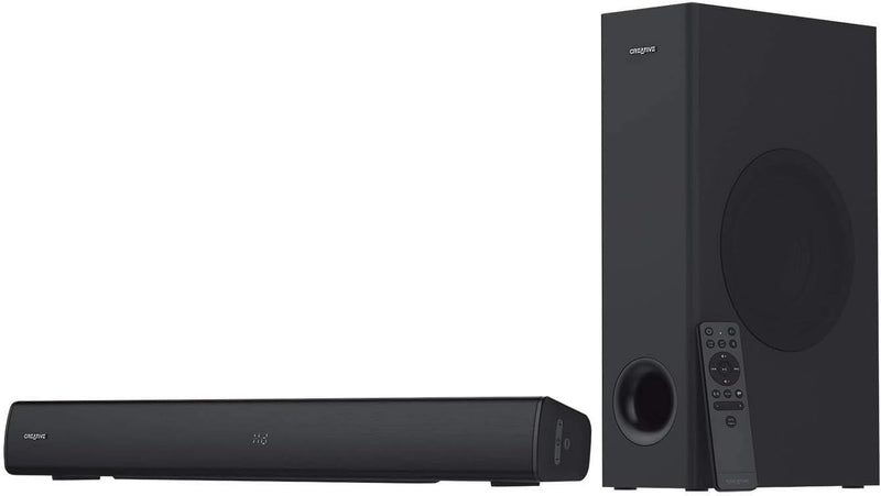 Creative Stage V2 2.1 Soundbar with Subwoofer Clear Dialog and Surround by Sound Blaster