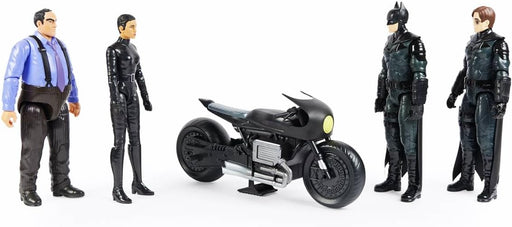 DC Comics Batman Batcycle Pack with 4 Figures