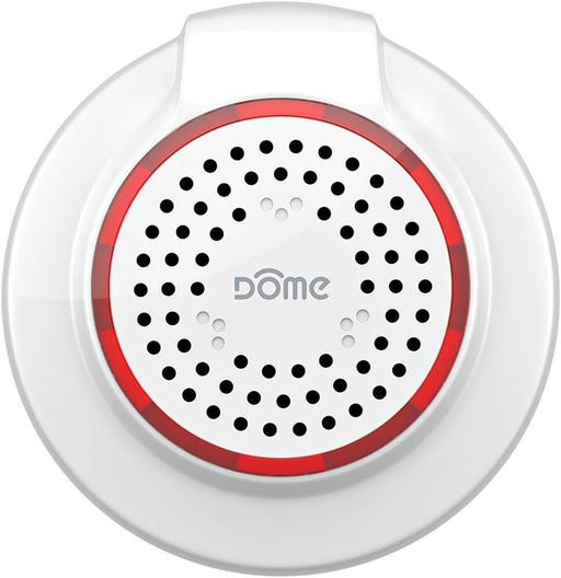 Dome Wireless Z-Wave Home Security Siren and Chime (No Battery Cover)