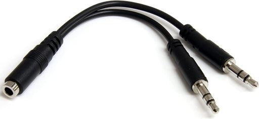 StarTech.com MUYHSFMM 3.5mm 4 Position to 2x 3 Position 3.5mm Headset Splitter Adapter - F/M - 3.5mm headset Adapter Cable