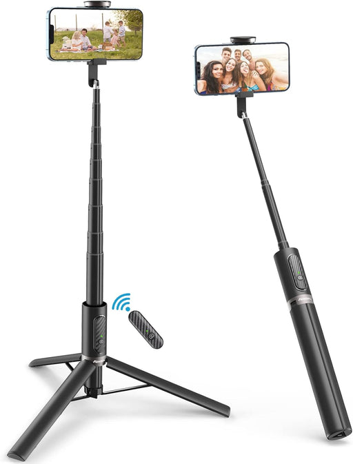 AVOSDER 60'' Selfie Stick & Tripod Stand All in One Extendable Cell Phone Tripod with Bluetooth Remote