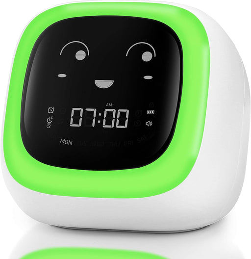 ISLEAN Sleep Training Alarm Clock - White