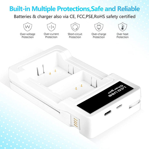 Jesspow LCD USB CHARGER Digital Camera battery charger