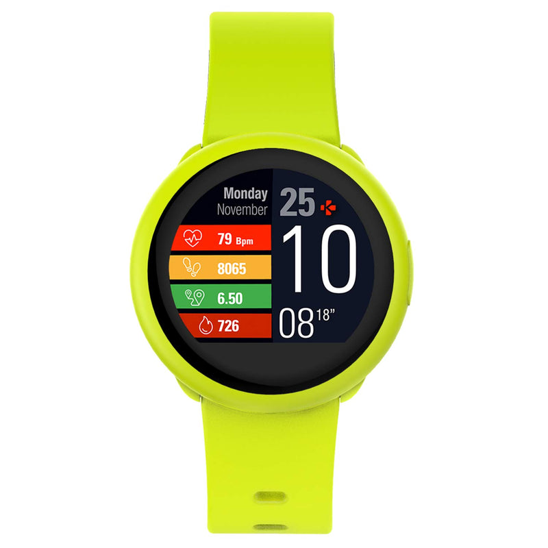 MyKronoz ZeRound3 Lite Smartwatch with Full Round AMOLED Touchscreen - Yellow