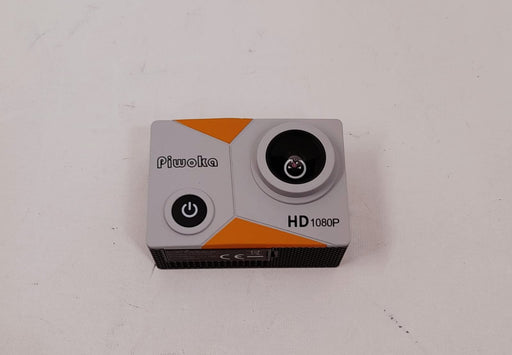 Piwoka ActionCam A1Action Camera 1080P 12MP Waterproof Underwater 98ft Sports Camera 2" LCD Screen Wide Angle -Orange/Grey