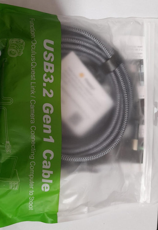 Orzero  USB 3.2 Gen1 Cable 16ft Link Cable For Oculus Quest 2 / 1 Type-C to USB A / USB C 3.2 Charging Cord