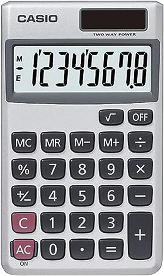Casio SL-300SV Solar Powered Standard Function Calculator