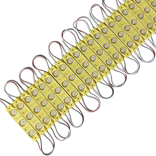 Qingchenlight 12V Waterproof 3LED Module Injection Yellow  - MF653B- 20PCS