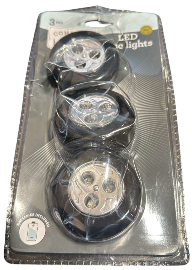 Complete Home LED Disc Lights - 3 Pack