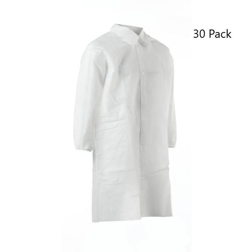 Critical Cover AlphaGuard Disposable Frocks with Elasticized Cuffs & Snap Closure - 30 Pack - 2XL