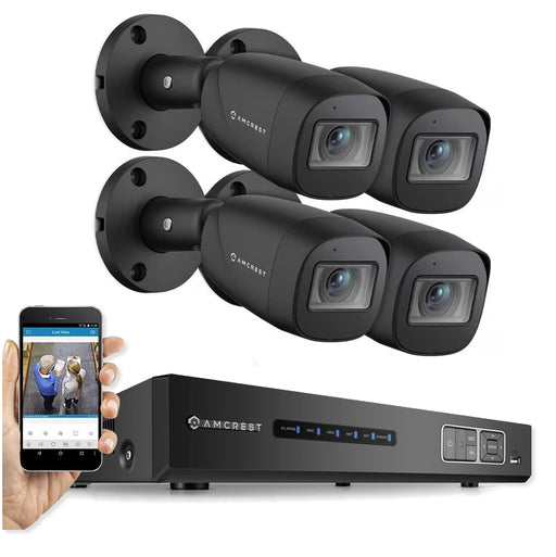 Amcrest 1080P 4CH 1TB Video Security System with 4 Outdoor Cameras AMDV10814-4B-B