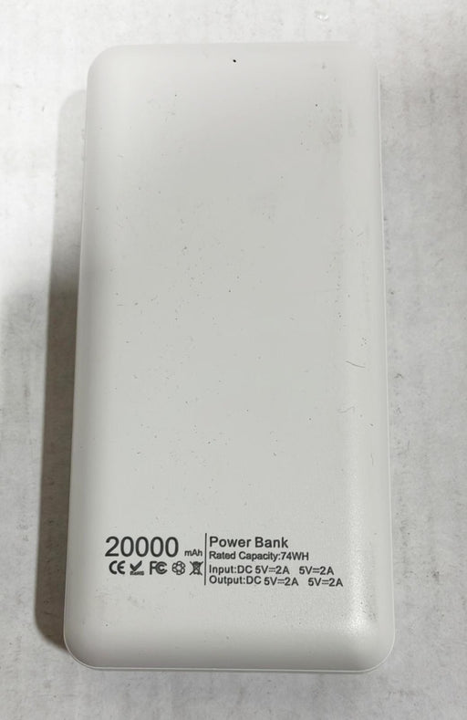 USB 20000mAh Fast Charging External Battery Pack 74WH 2 USB-A