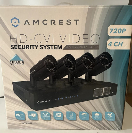Amcrest AMDV7218M-4B-B 720P 4CH 720p Security System with 4 Cameras