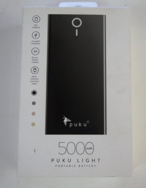 Puku Light Battery Charger 5000mAh - Black
