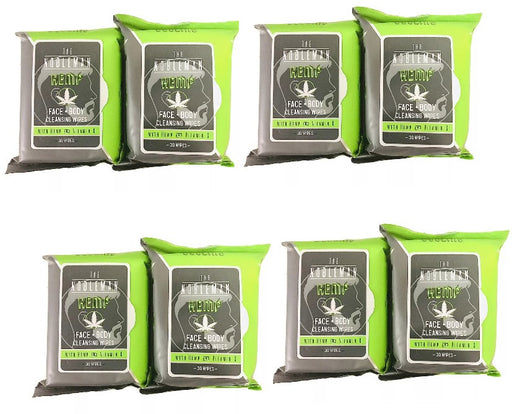 The Nobleman Men's Hemp Face + Body Cleansing Wipes - 8 Pack - 240 Count