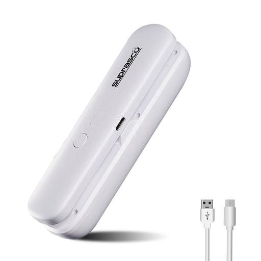 SUPRASCO Mini Rechargeable Bag Sealer Multifunctional Portable food Bag Sealer and Cutter