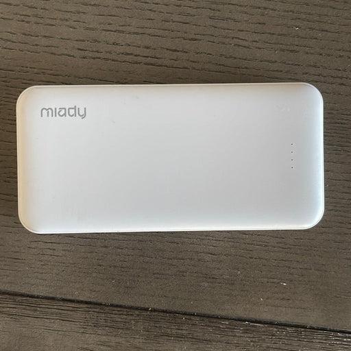 Miady 10000mAh Dual USB Portable Charger-White