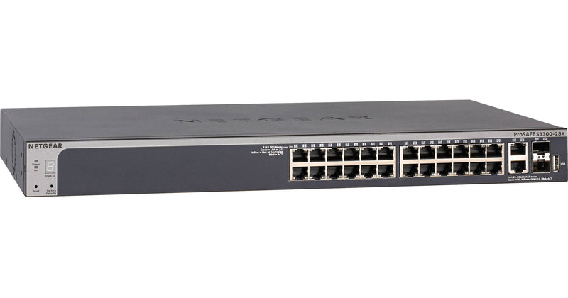 Netgear S3300-28X (GS728TX) - 28-Port Gigabit Ethernet Stackable Smart Switch