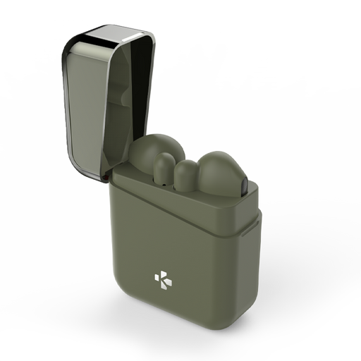 MyKronoz ZeBuds - TWS Wireless Earbuds with Charging Case – Kakhi Green