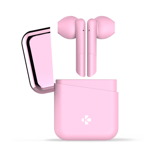 MyKronoz ZeBuds - TWS Wireless Earbuds with Charging Case – Pink