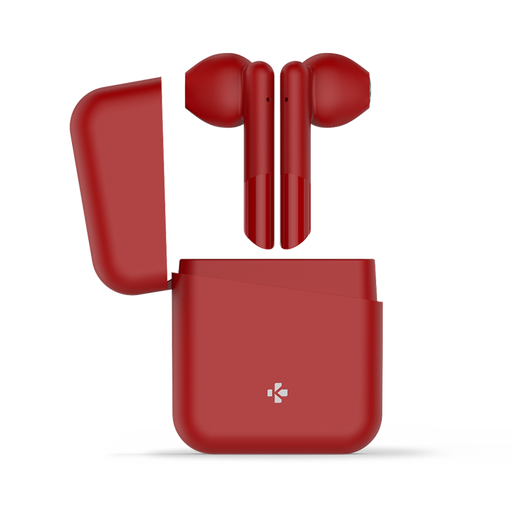 MyKronoz ZeBuds Lite TWS Earbuds With Wireless Charging Case - Red