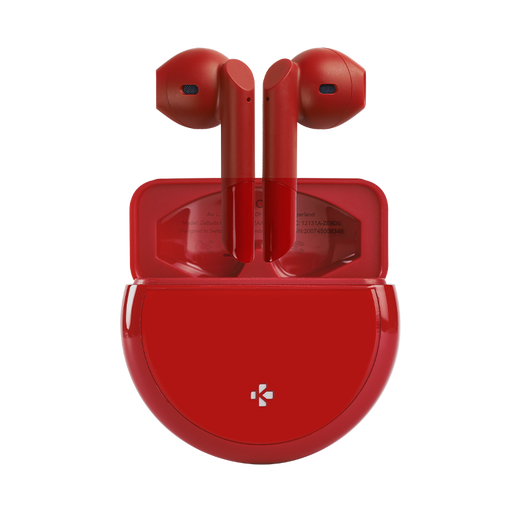 MyKronoz ZeBuds Pro - TWS Earbuds With Wireless Charging Case – Red
