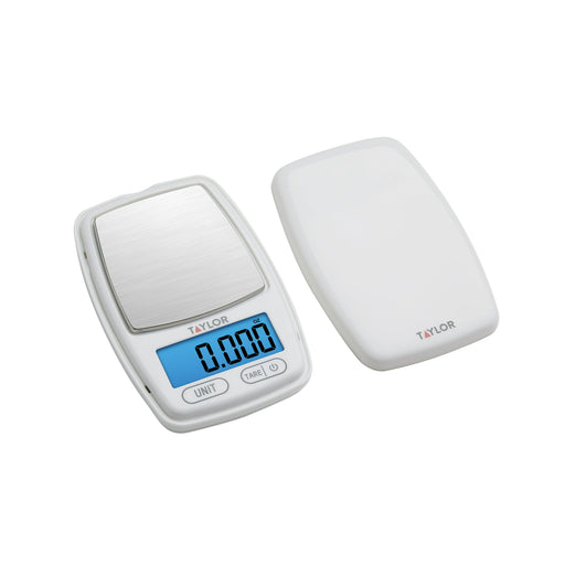 Taylor High-Precision Digital Portioning Scale  Kitchen Scale and Food Scale with Cover White