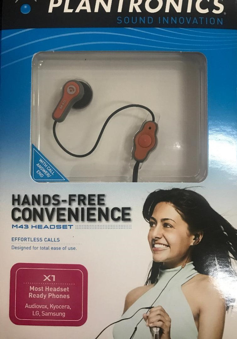 Plantronics M43 Headset for Mobile Phone X1 - Orange
