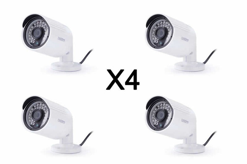 4X Uniden UDVRC66 BNC Bullet Surveillance Cameras