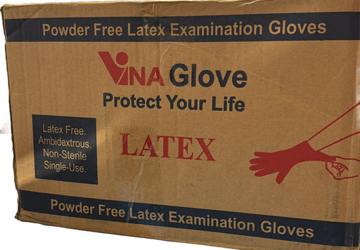 VINA Powder Free Latex Medical Examination Gloves - EN455 - 1000PCS - Large
