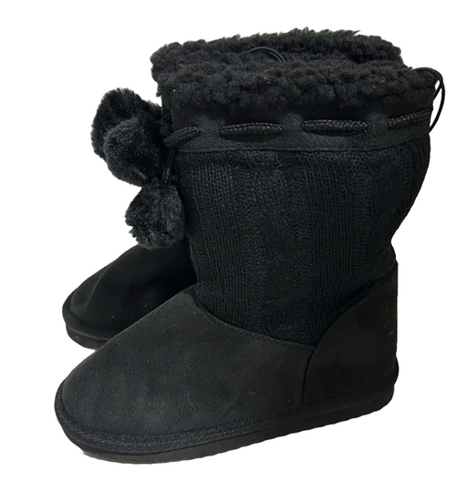 Chatties Girl's Slip On Winter Boots - FBG-5007-AE - Black - Size 2