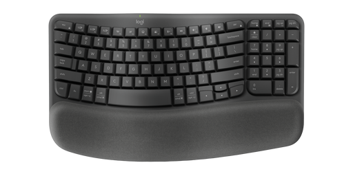 Logitech Wave Keys Wireless Ergonomic Keyboard Black (No Receiver)